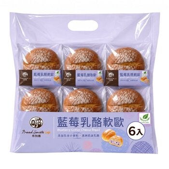 布列德 藍莓乳酪軟歐 6入