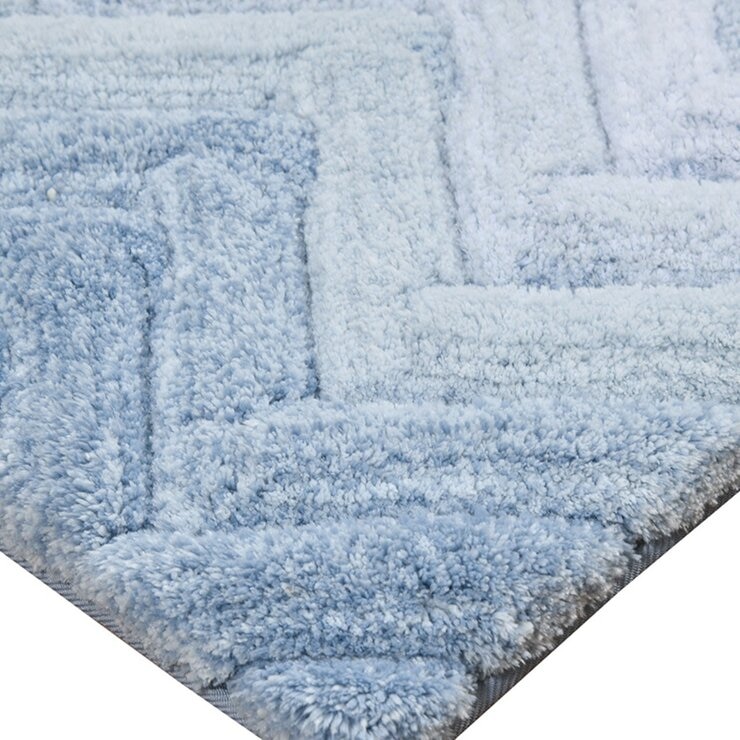 Riviera Home 浴室地墊 2入 40公分 X 60公分 藍
