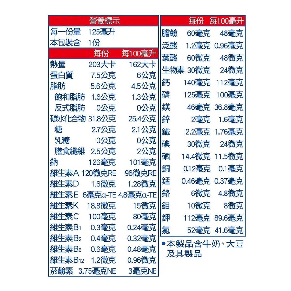 明治 明倍適營養補充杯 穀香原味 125毫升 X 36入