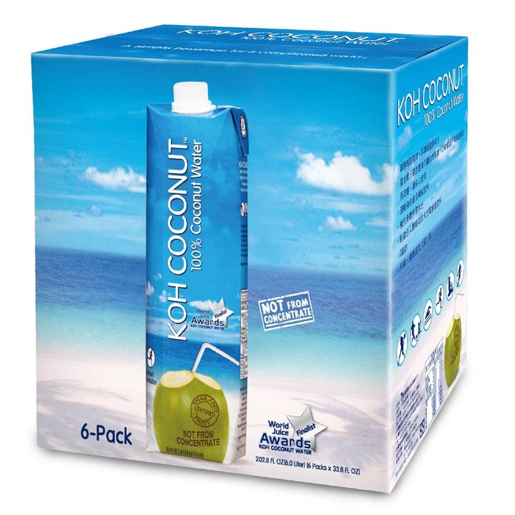 KOH COCOUNT 純椰子汁 1公升 X 6入 X 120組
