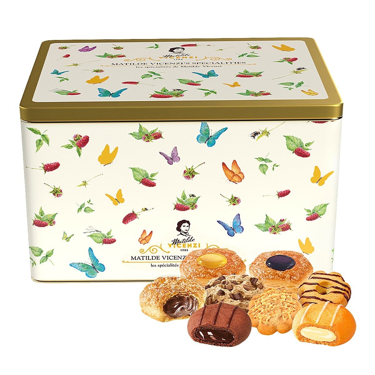 Matilde Vicenzi 義大利綜合餅乾鐵盒款 905公克 Matilde Vicenzi 義大利綜合餅乾鐵盒款 905公克