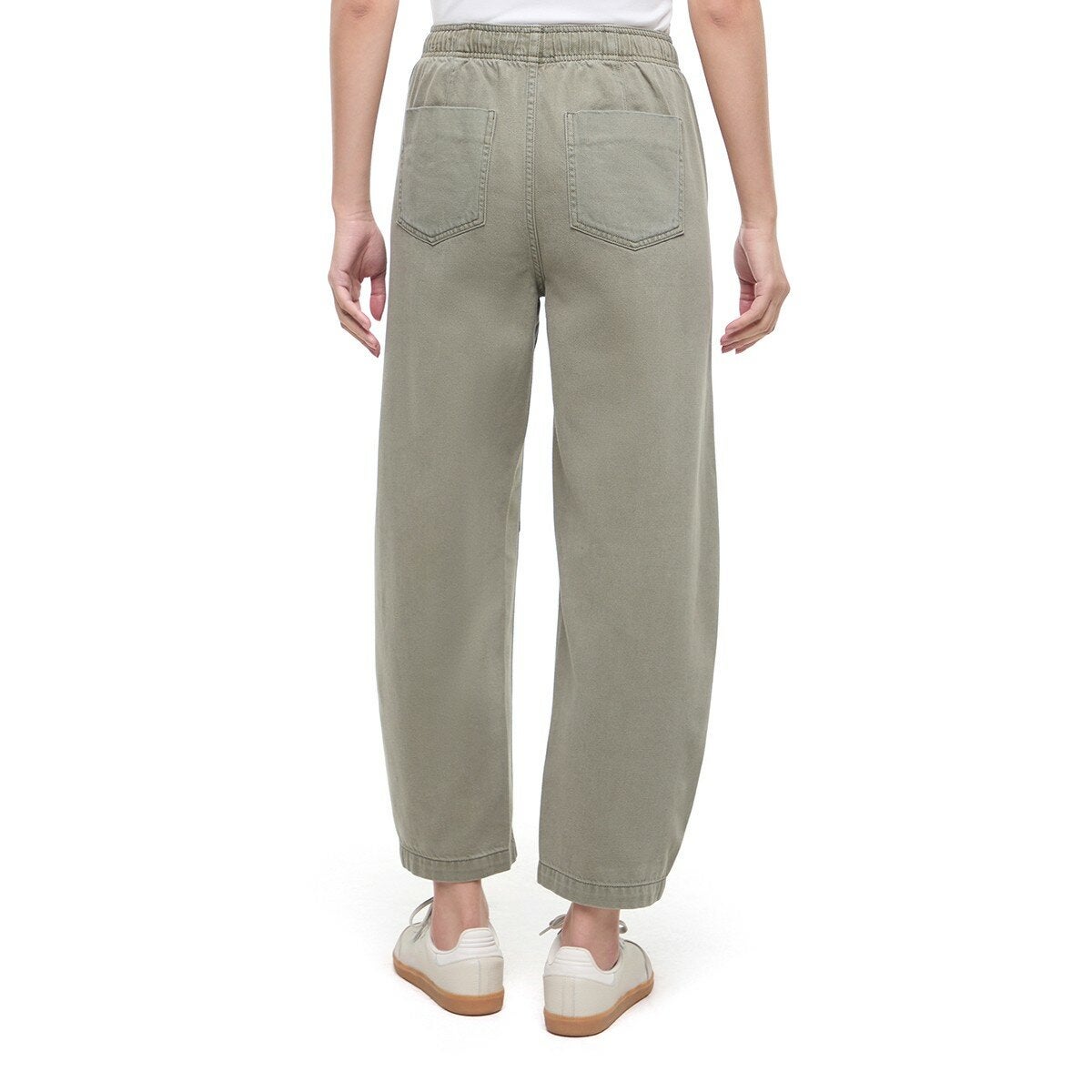 GAP 女休閒綁帶長褲 綠 GAP 女休閒綁帶長褲 綠