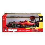 Bburago 1:18 賽車模型 Ferrari SF-23 (#55 Carlos Sainz , 含頭盔) 義大利大獎賽蒙扎塗裝版 消光紅 / 14歲以上 Bburago 1:18 賽車模型 Ferrari SF-23 (#55 Carlos Sainz , 含頭盔) 義大利大獎賽蒙扎塗裝版 消光紅 / 14歲以上
