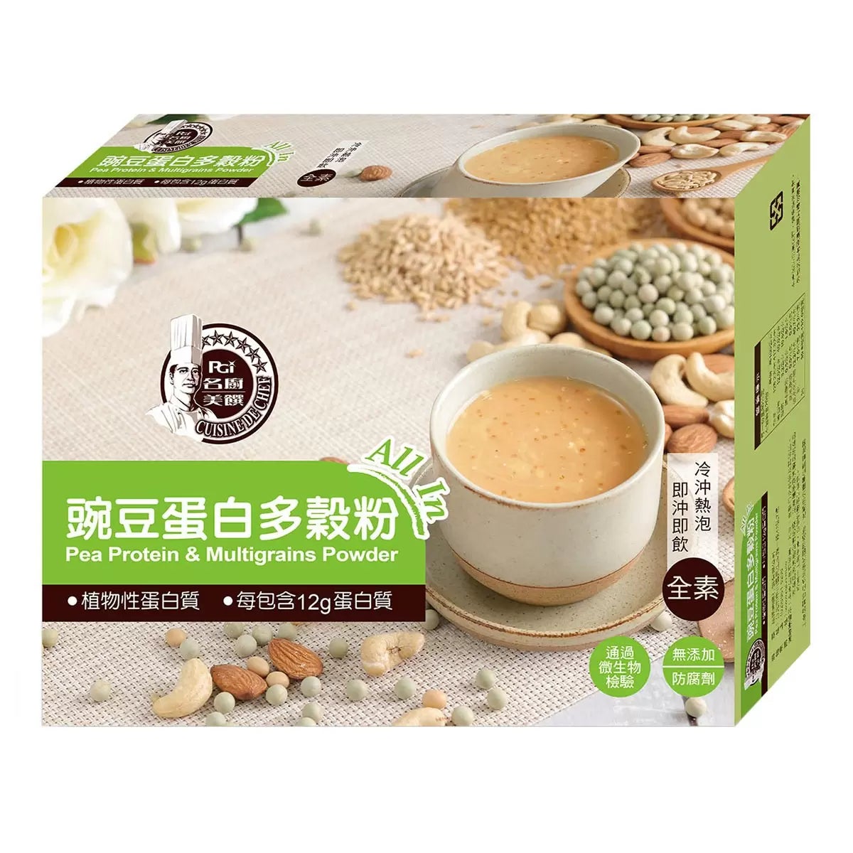 名廚美饌 豌豆蛋白多穀粉 30公克 X 20入 商品圖 1