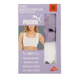 Puma 女運動內衣 X 2件組 L 紫 & 白
