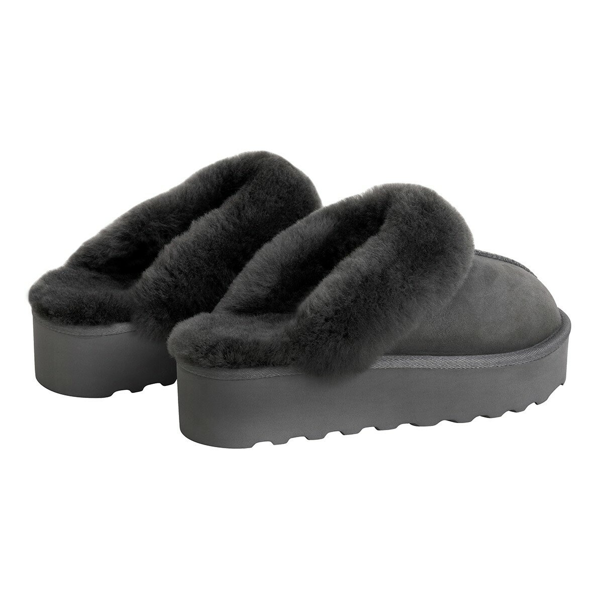 科克蘭 女絨毛拖鞋 灰
