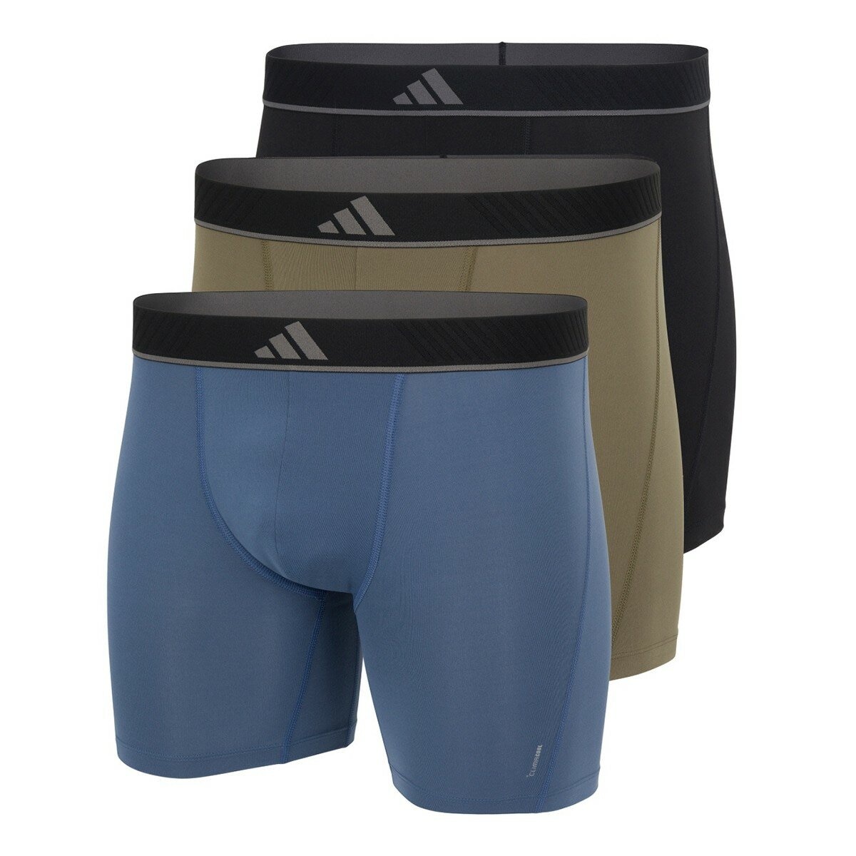 Bộ 3 quần lót nam Adidas đen/xanh M