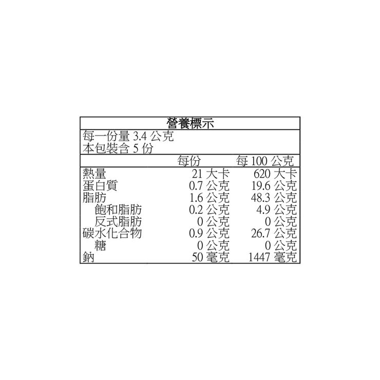 科克蘭 韓國鹽烤海苔 17公克 X 10入