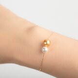 Tokyo Pearl 18K黃K金 7.0公釐 - 10公釐 Akoya & South Sea Golden 珍珠手環