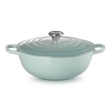 Le Creuset 媽咪鑄鐵鍋 含鋼頭鍋蓋 28公分 悠然綠