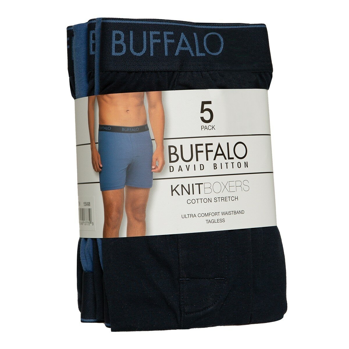 Buffalo 男針織平口內褲 5入組 L Buffalo 男針織平口內褲 5入組 L