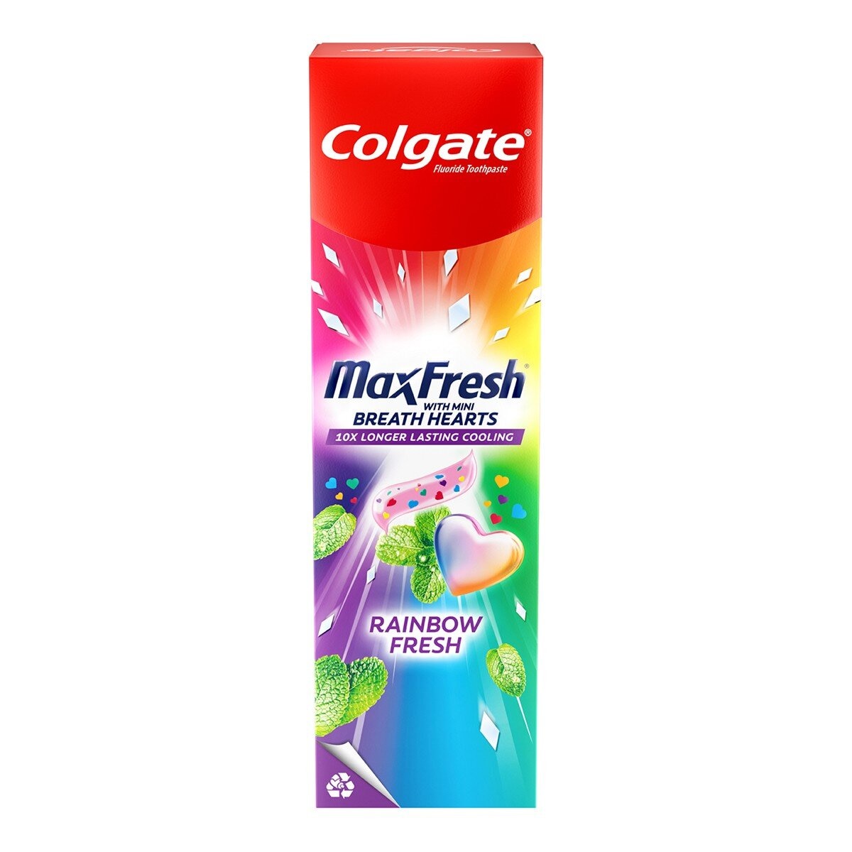 高露潔 Max Fresh 彩虹清新牙膏 100公克 X 4入