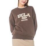 UCLA 女圓領長袖上衣 褐