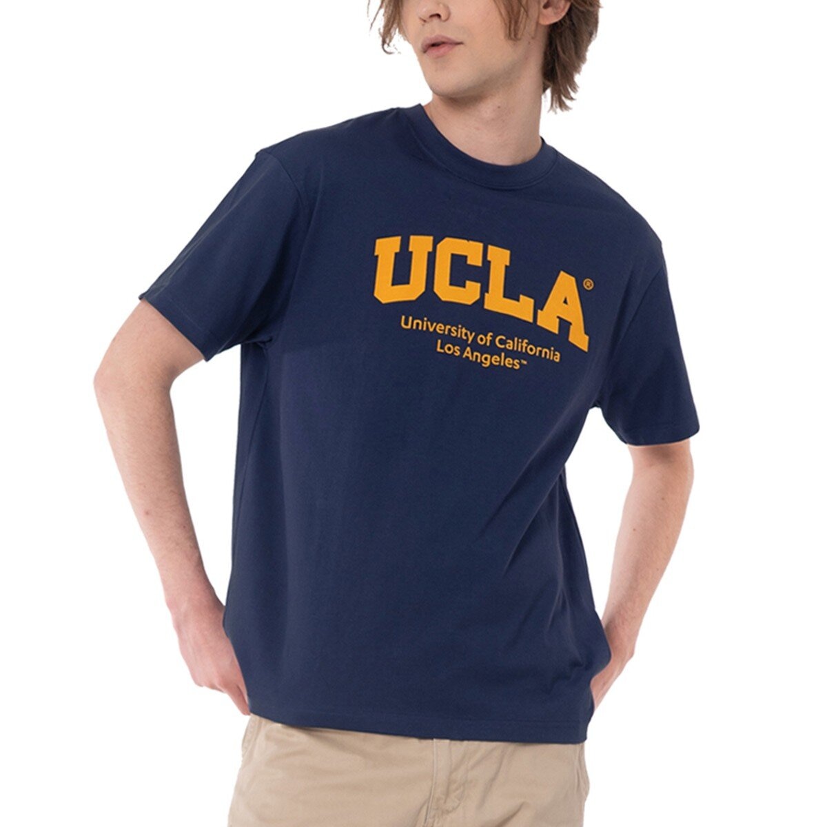 UCLA 男Logo短袖上衣 海軍藍 L