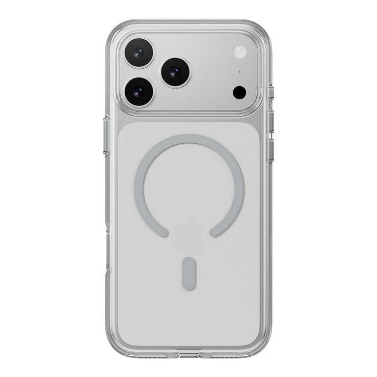 MAGEASY Bright M 不發黃軍規磁吸透明殼 iPhone 17 Pro Max(迷霧磁圈) + 鏡頭保護貼Lenz鈦合金(迷霧鈦) + Vetro 9H 鋼化玻璃保護膜
