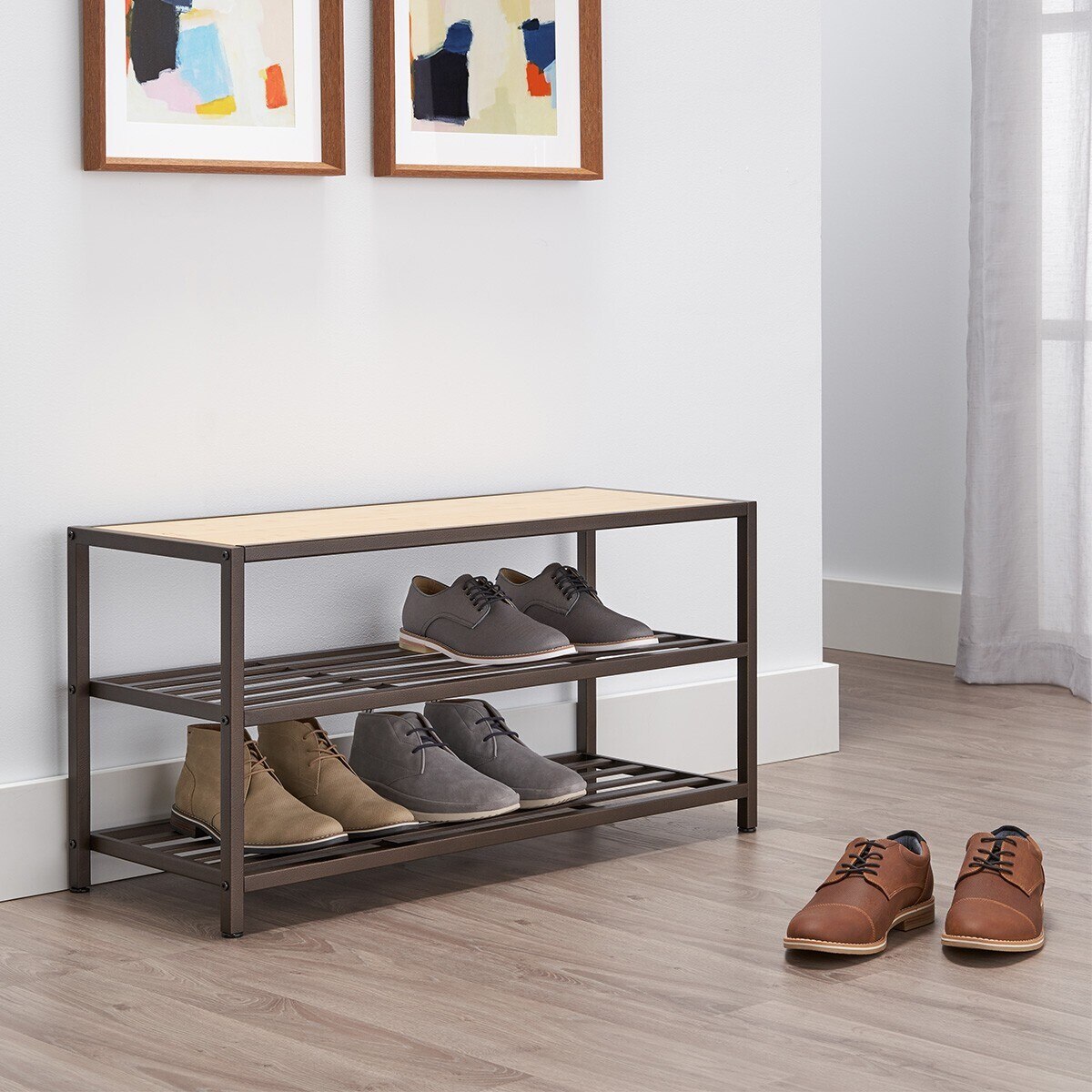 Trinity 雙層鐵製收納鞋凳 Costco 好市多線上購物