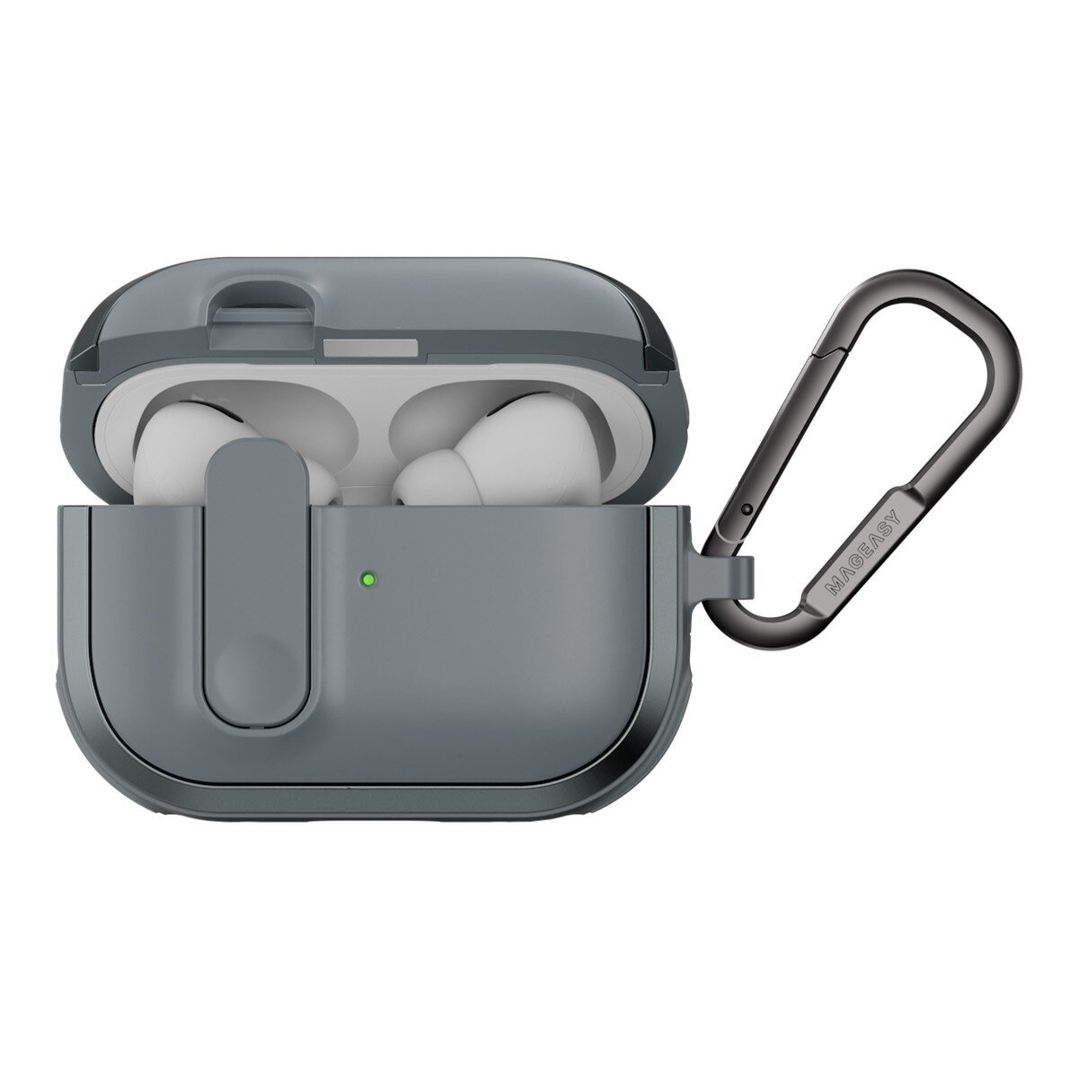 MAGEASY Odyssey 抗衝擊磁扣耳機殼 AirPods 1 & 2 金屬灰藍