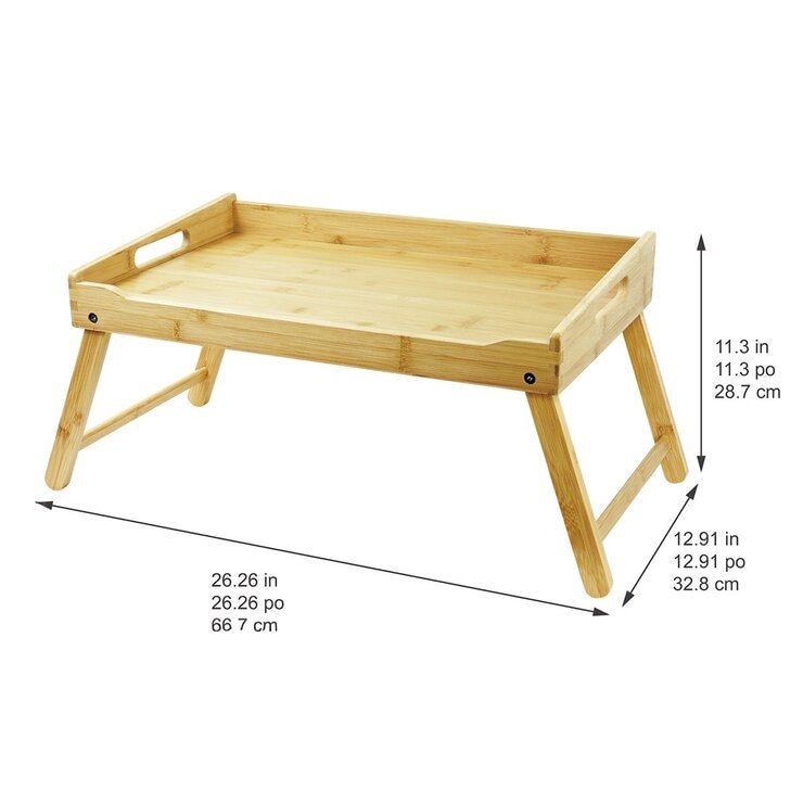 Carrara 竹製多功能摺疊桌 / 床用桌