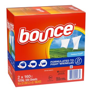 Bounce 烘衣柔軟去靜電紙 160張 X 2入