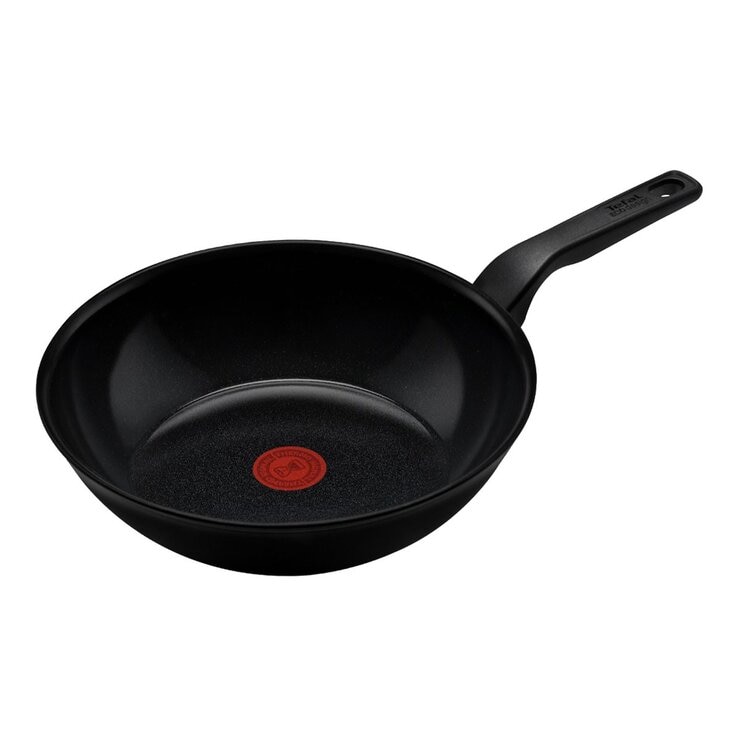 Tefal 法國特福 綠生活系列陶瓷不沾鍋具 含玻璃上蓋 3件組 曜石黑