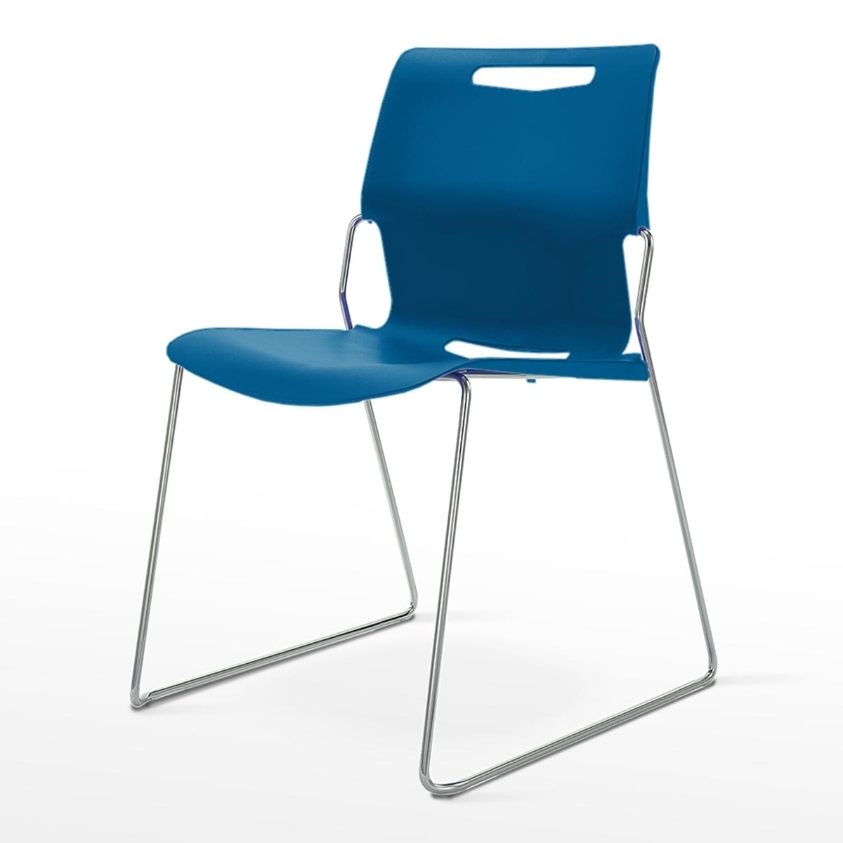 Musical Chairs Cache 可堆疊辦公椅 藍