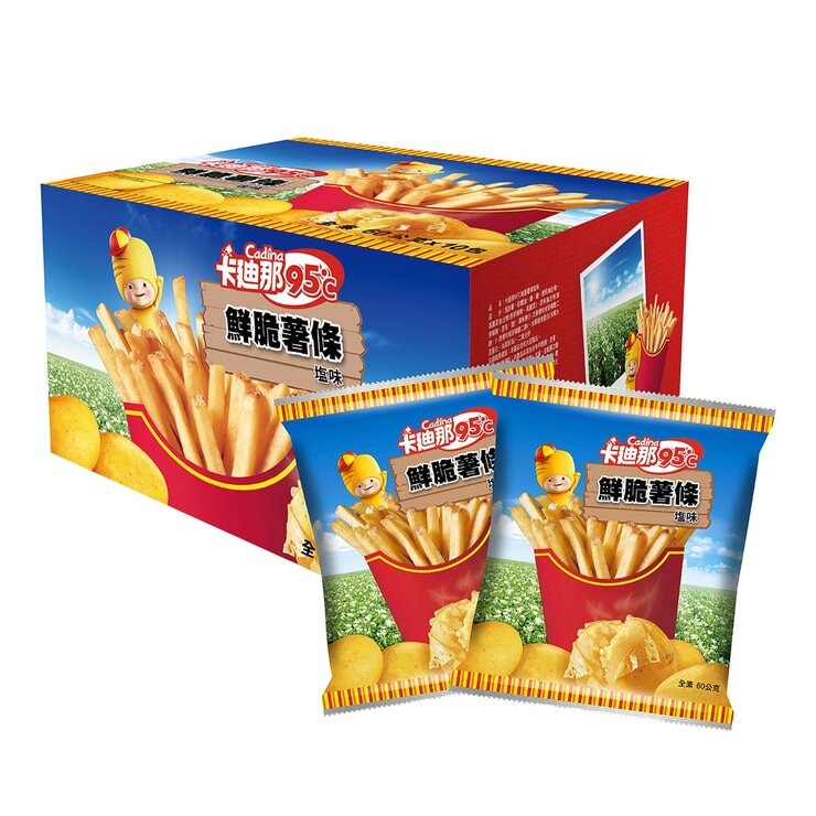 卡廸那 95℃鮮脆薯條 60公克 X 10包 X 192盒