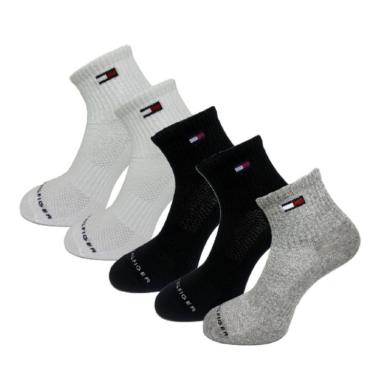 Tommy Hilfiger 女中筒襪 5入組 Tommy Hilfiger 女中筒襪 5入組