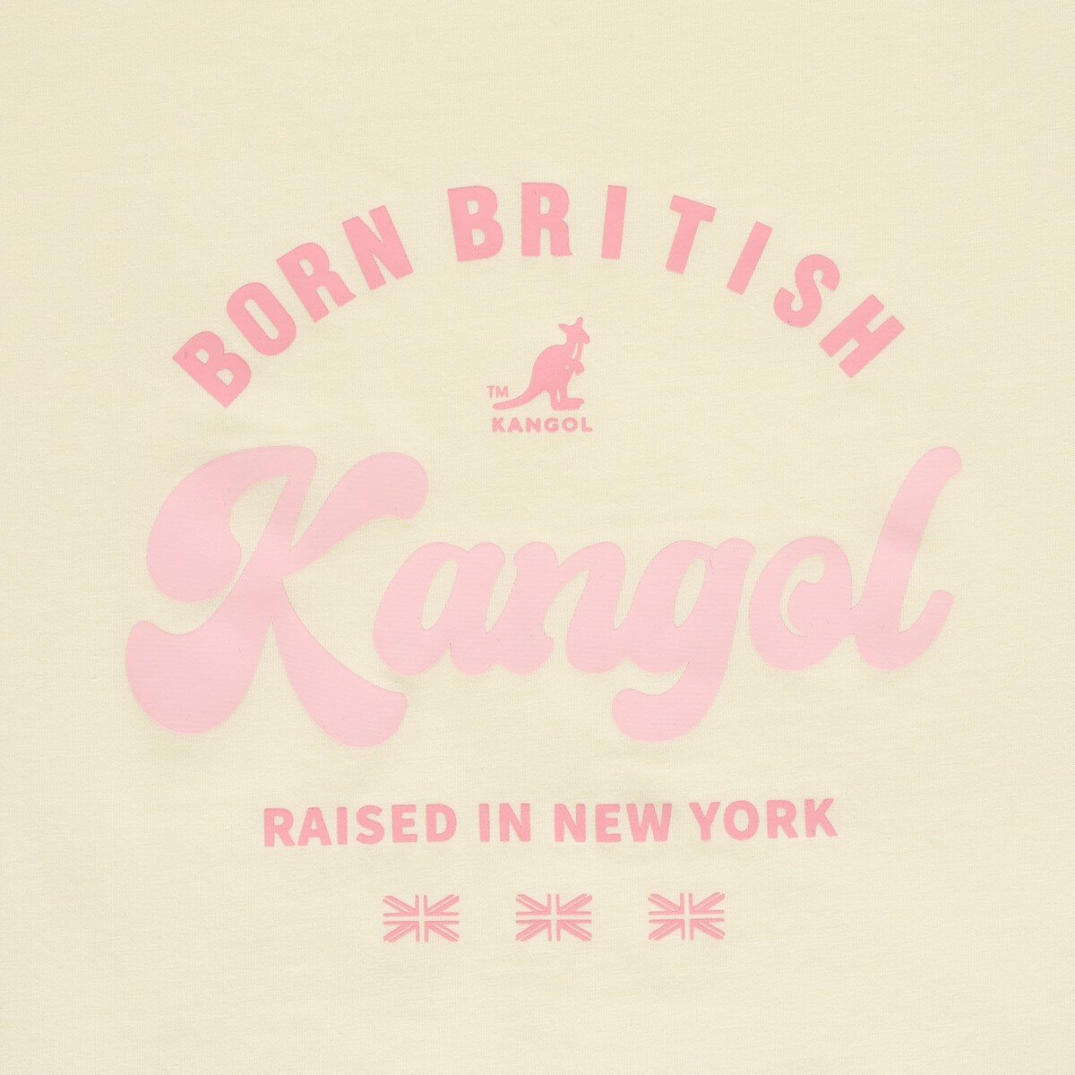 KANGOL 印花女短袖Logo上衣 白