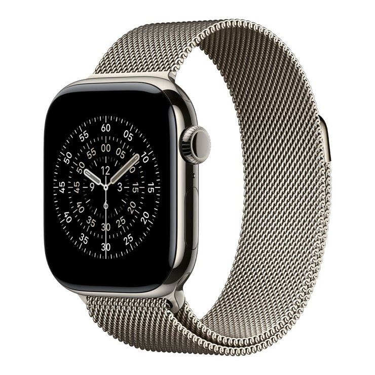 Apple Watch Series 11 GPS + 行動網路 42公釐 原色鈦金屬錶殼 附原色米蘭式錶環 Apple Watch Series 11 GPS + 行動網路 42公釐 原色鈦金屬錶殼 附原色米蘭式錶環