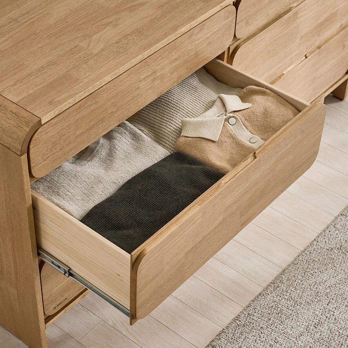 Finlandia Estante 六格抽屜櫃 橡木色