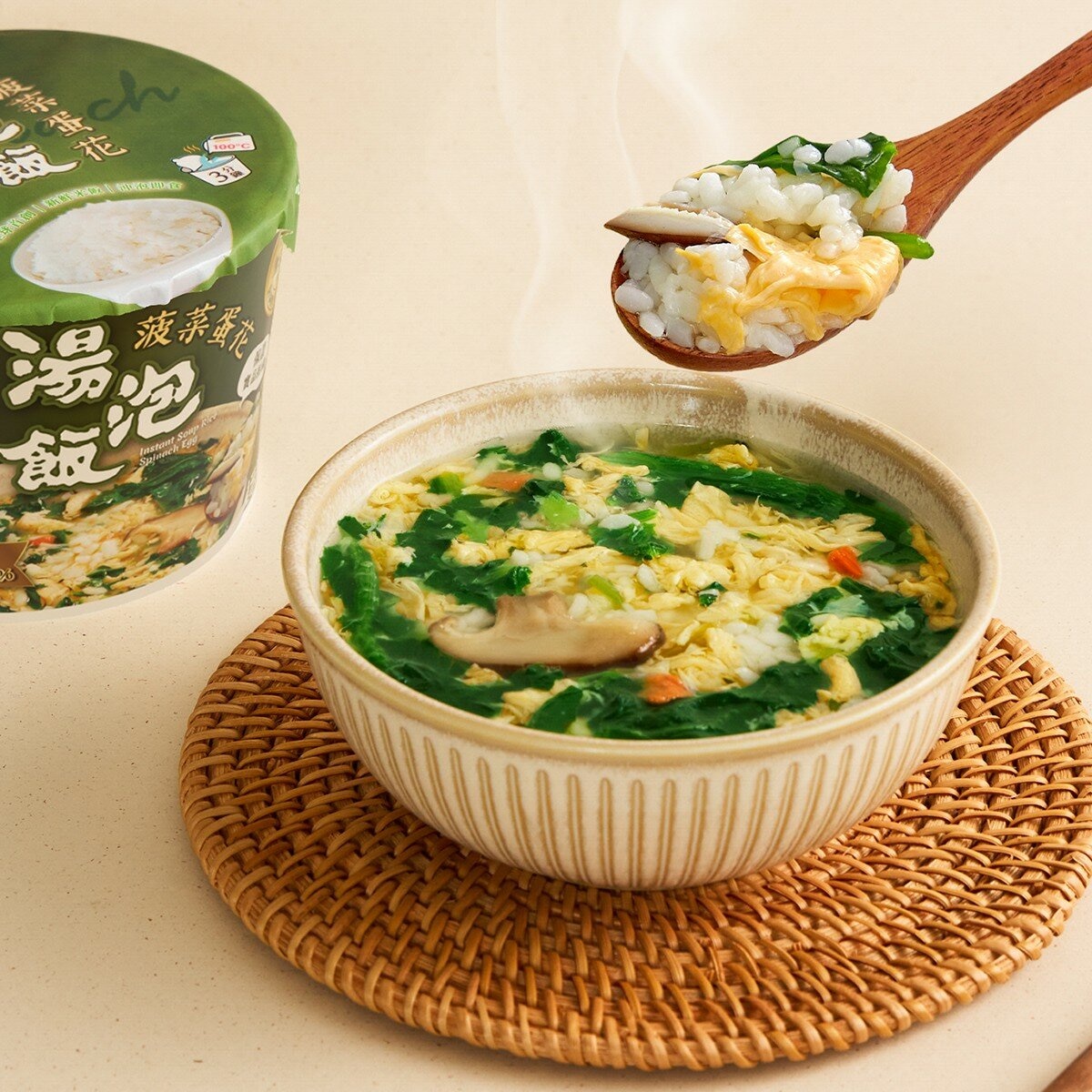 米大師 菠菜蛋花湯泡飯 137公克 X 8入