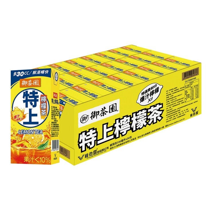 御茶園 特上檸檬茶 330毫升 X 24入 御茶園 特上檸檬茶 330毫升 X 24入