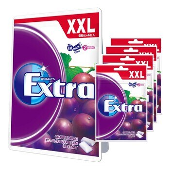 Extra 益齒達 無糖口香糖葡萄口味 369.6公克 Extra 益齒達 無糖口香糖葡萄口味 369.6公克