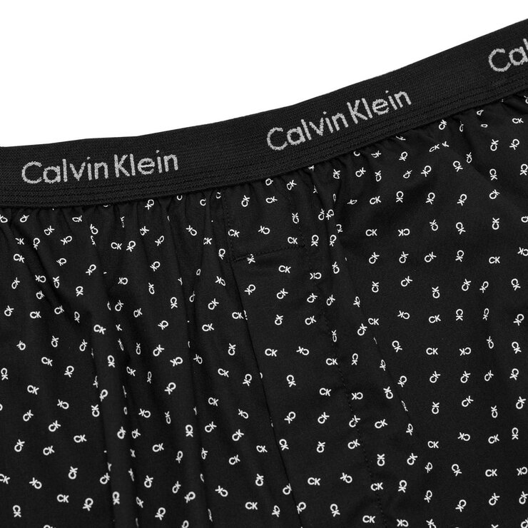 Calvin Klein 男純棉平口褲3入組 S 黑