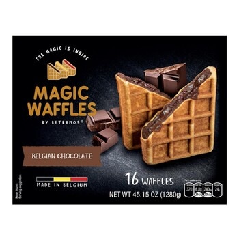 Magic Waffles 冷凍比利時巧克力鬆餅 80公克 X 16入