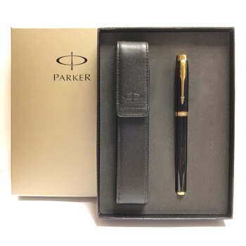 Parker 經典麗黑金夾鋼珠筆及筆套禮盒 Parker 經典麗黑金夾鋼珠筆及筆套禮盒