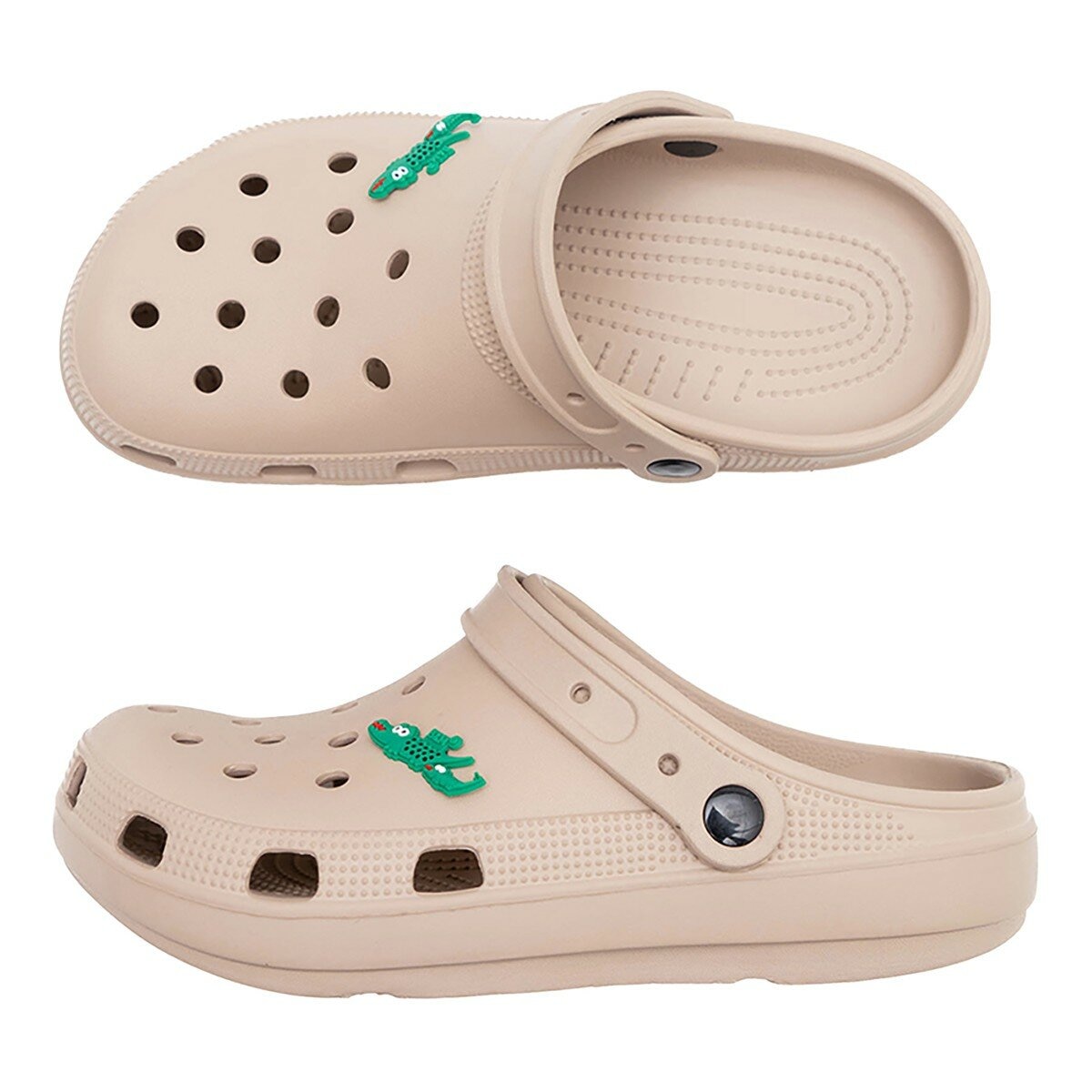 母子鱷魚 兩穿洞洞鞋 蘿莉粉