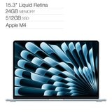 Apple 15吋 MacBook Air 搭配 Apple M4 晶片 10 核心 CPU 10 核心 GPU 24GB 512GB SSD