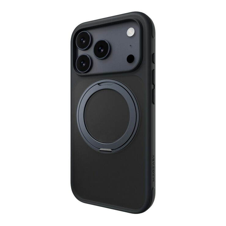 MAGEASY MagStand 360 M 磁吸旋轉支架防摔手機殼 iPhone 17 Pro(午夜) + 鏡頭保護貼Lenz 鈦合金(鈦白) + Vetro 9H 鋼化玻璃保護膜 MAGEASY MagStand 360 M 磁吸旋轉支架防摔手機殼 iPhone 17 Pro(午夜) + 鏡頭保護貼Lenz 鈦合金(鈦白) + Vetro 9H 鋼化玻璃保護膜