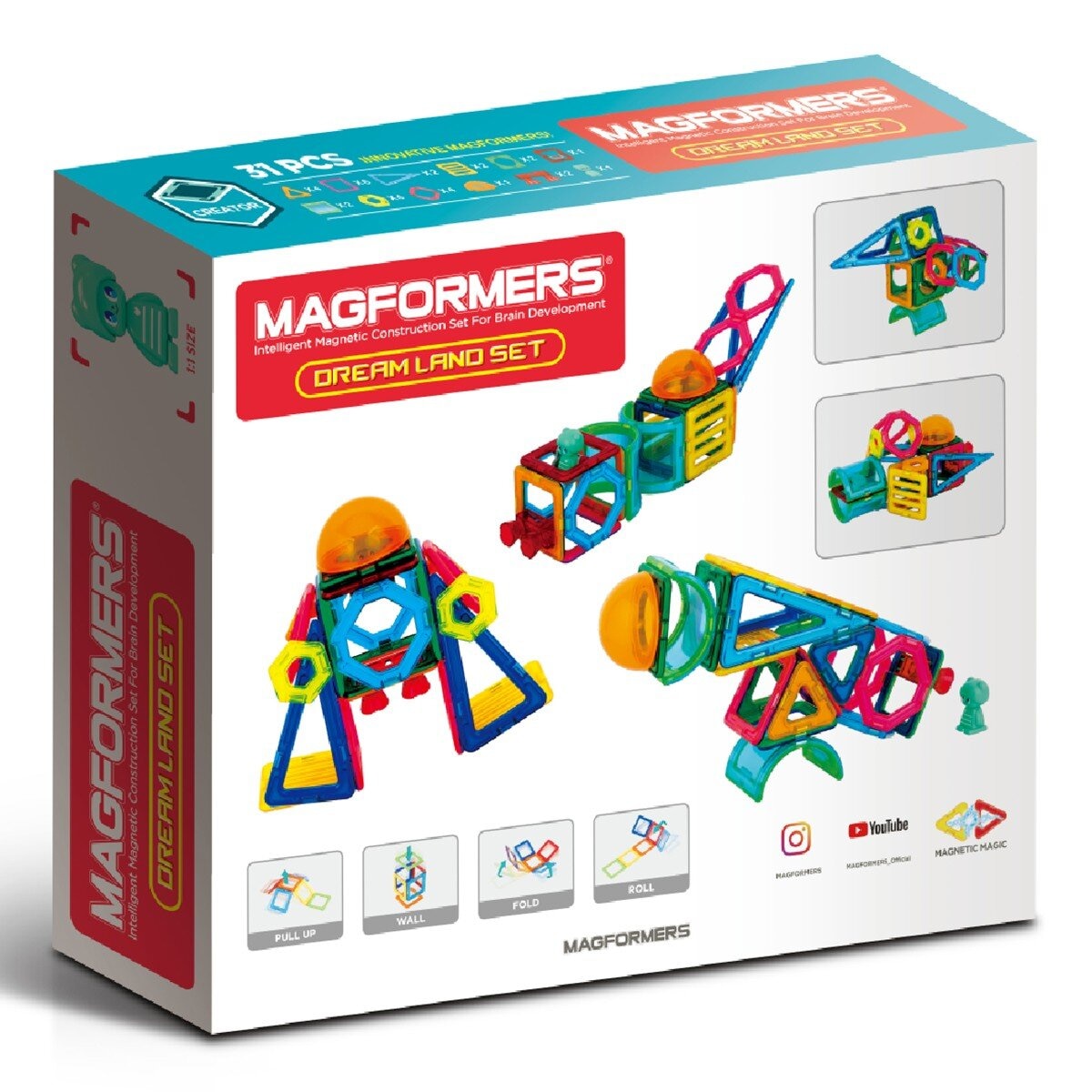 Magformers 磁性建構片 夢想天地 / 3歲以上
