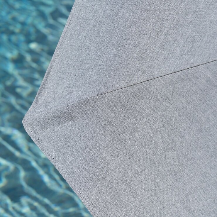 Sunvilla 10呎 LED 戶外遮陽傘 灰色