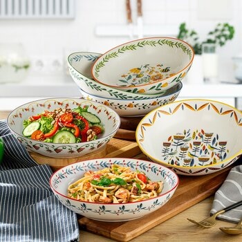 Signature 森林動物彩繪陶碗 X 6件組 Signature 森林動物彩繪陶碗 X 6件組