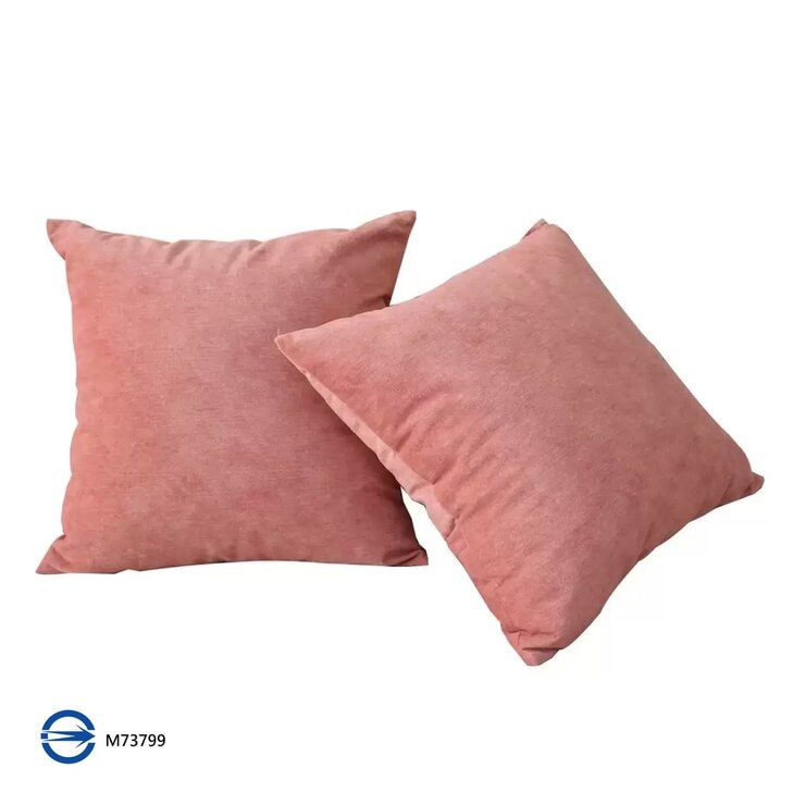 CASA 嚴選素柔大抱枕 2入組 60公分 X 60公分 紅