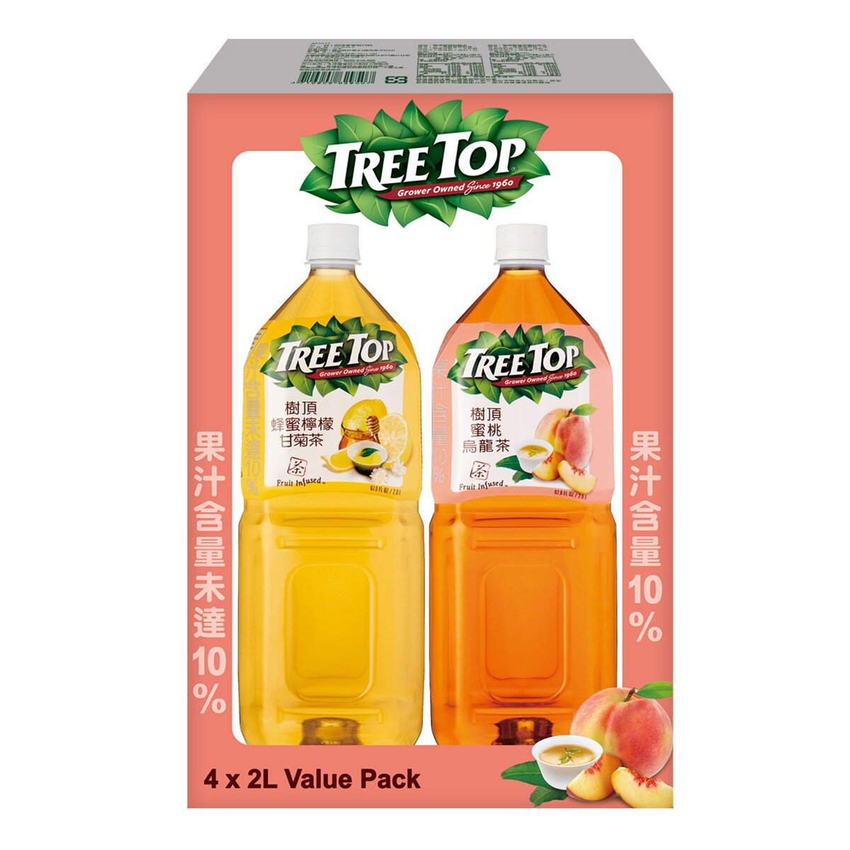 樹頂 果茶組合 2公升 X 4入