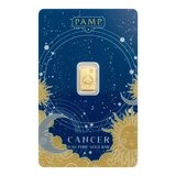 PAMP 12星座黃金條塊 999.9純金 0.5公克 巨蟹座