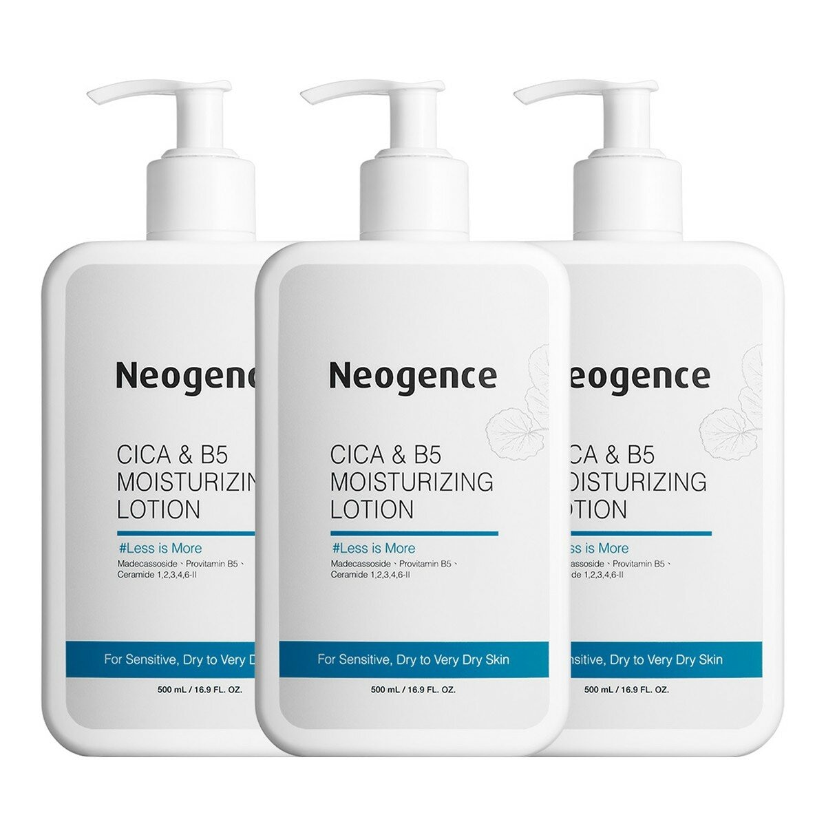 霓淨思積雪草B5修護水潤身體乳 500毫升 X 3入