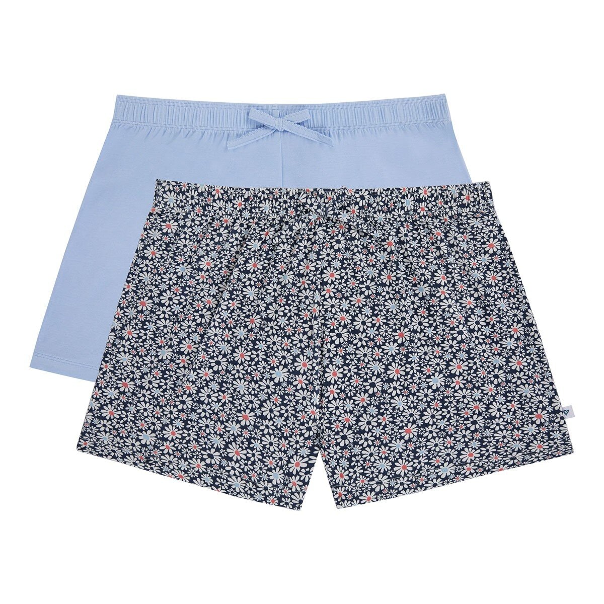 Jane & Bleecker 女居家短褲兩件組 淺藍 S
