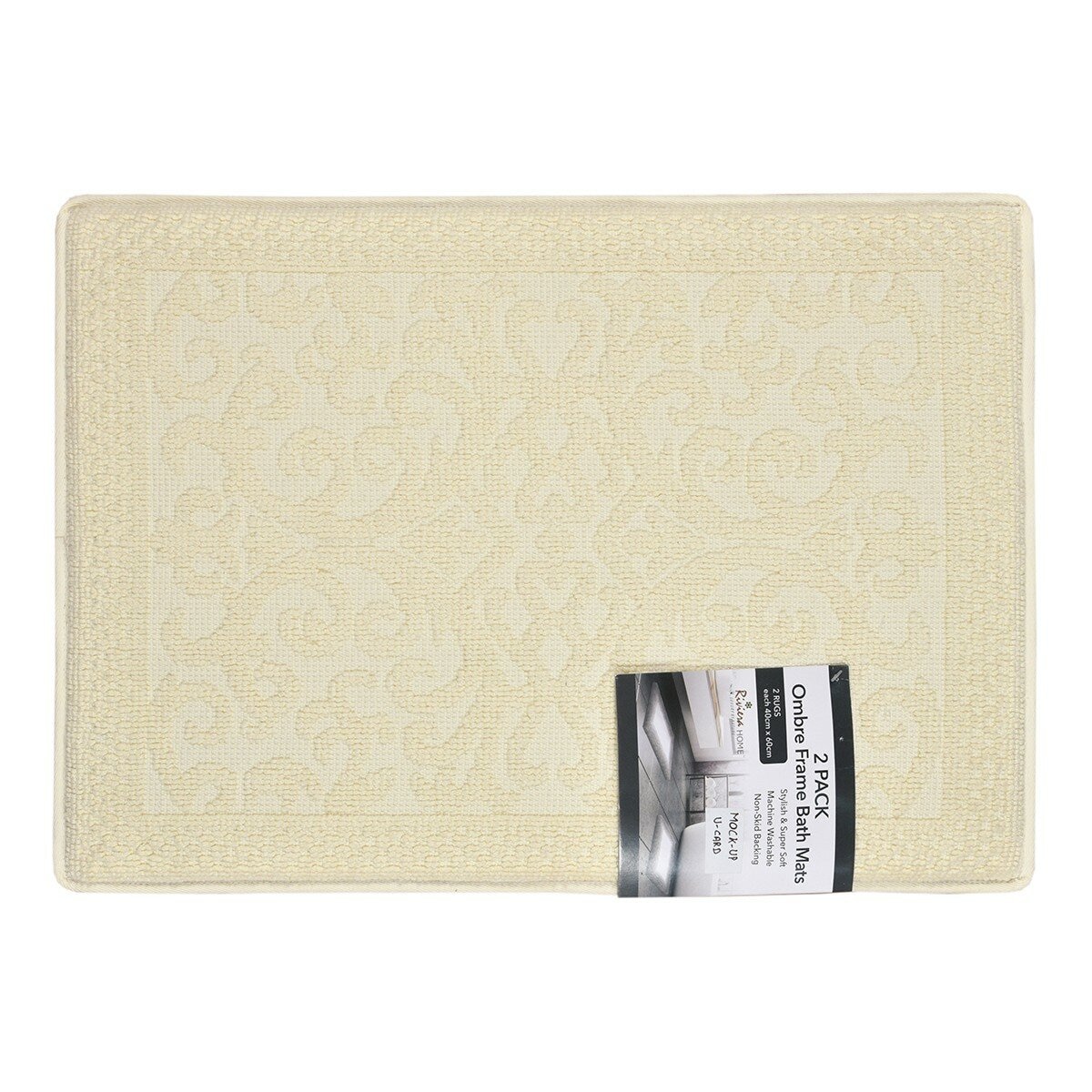 Riviera Home 浴室地墊 2入 40公分 X 60公分 奶油