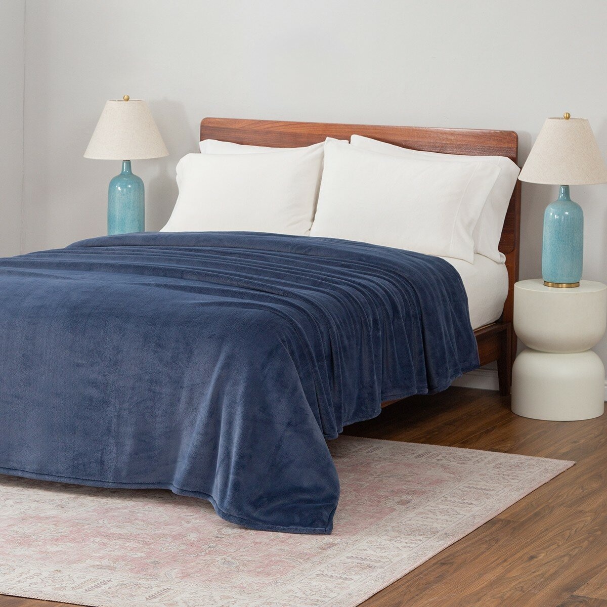 Berkshire 雙人舒適毯 233公分 X 248公分 藍