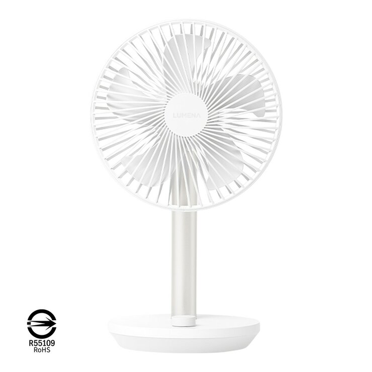 LUMENA FAN STAND4 桌上型擺頭隨行風扇 2件組